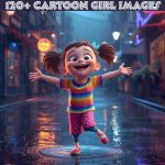 120+ Cartoon Girl Images: Cute, Funny, Sad & Creative Drawings
