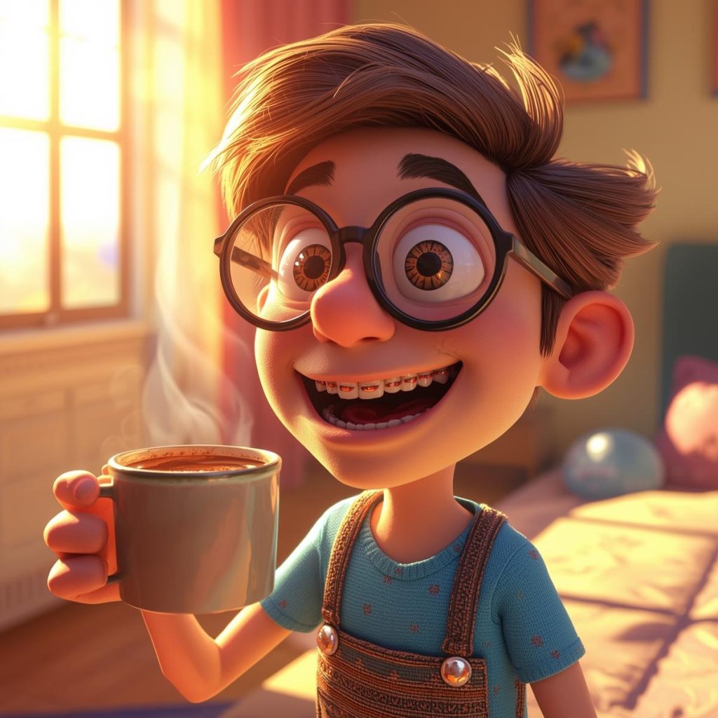 Cheerful Cartoon Characters with Glasses: Good Morning, Quotes & Wishes 48 Good morning! Start your day with smiles and warmth