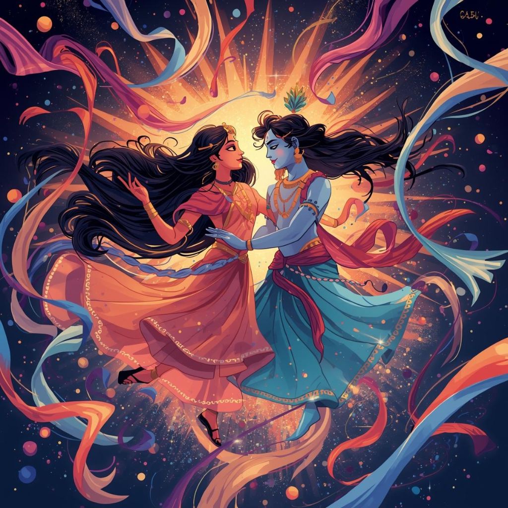 Radha Krishna Dance with Divine Energy